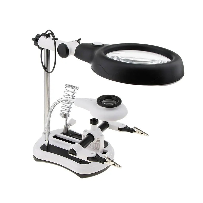 Desktop Magnifier Lamp 18 LED Bright Daylight 2.5X 6X 5X 10X