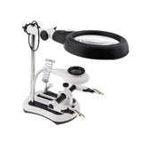 Desktop Magnifier Lamp 18 LED Bright Daylight 2.5X 6X 5X 10X