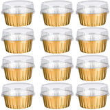 50 Pack Aluminum Foil Dessert Cups Holders