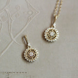 Destiny Compass 925 Silver 14K Necklace Zirconia Diamond Pendant