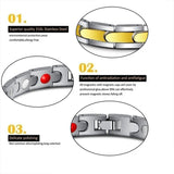 Detachable Magnetic Therapy Bracelet Power Magnets Bangles Jewelry