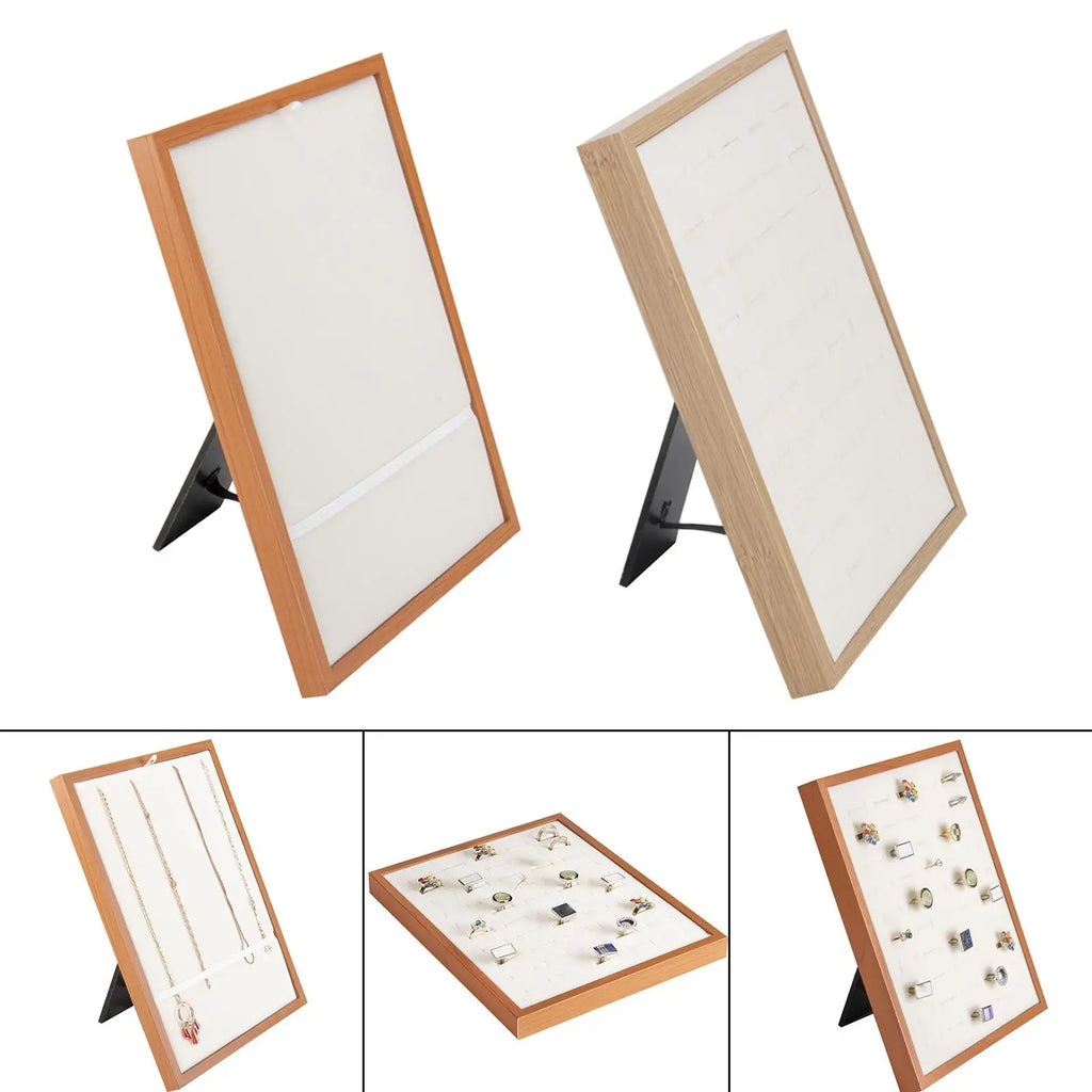 Detachable Wood Jewelry Display Stand Ring Organizer