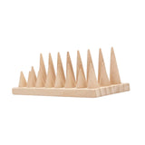 Detachable Ring Holder Stand Jewelry Accessories Decoration Wooden