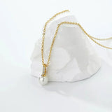 Sterling Silver Pearl Dangle Earrings & Pendant Necklace Set