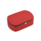 Detachable Faux Leather Rings Earrings Jewelry Box