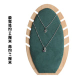 Bamboo Wood Necklace Pendant Display Stand Jewelry Storage Shelf Props