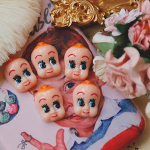 Resin Antique Doll Head Patch - Retro Jewelry DIY