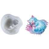 Ceratopsian Kitten Silicone Mold for Crafts
