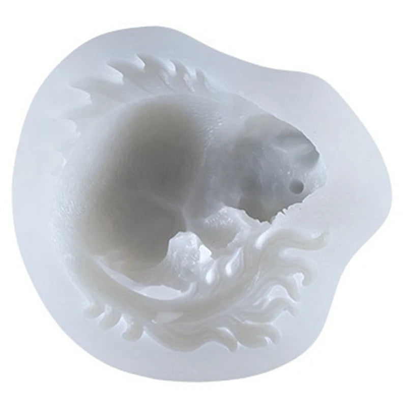Ceratopsian Kitten Silicone Mold for Crafts
