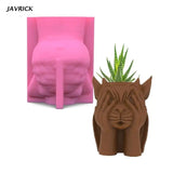 Devil Pen Holder Gypsum Flower Pot Silicone Mold