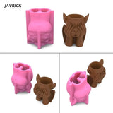 Devil Pen Holder Gypsum Flower Pot Silicone Mold