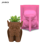 Devil Pen Holder Gypsum Flower Pot Silicone Mold
