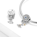 Devil's Eye Dream Catcher Beads Halloween 925 Silver Bracelet