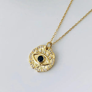 Devil's Eye Necklace 925 Silver Creative Zircon Clavicle Jewelry