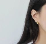 925 Silver Triangle Hoop Huggie Earrings