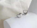 925 Silver Triangle Hoop Huggie Earrings