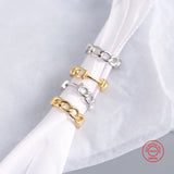 9mm 14K Light Style Silver Link Chain Hoop Earrings for Women