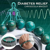 Diabetes Relief Chrysocolla Bracelet 8mm Healing Gemstone Beads