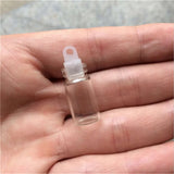 11mm Mini Cork Glass Bottles Pendants 1ml Small Wishing Vials 100pcs