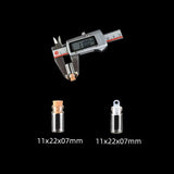 11mm Mini Cork Glass Bottles Pendants 1ml Small Wishing Vials 100pcs