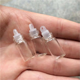 11mm Mini Cork Glass Bottles Pendants 1ml Small Wishing Vials 100pcs