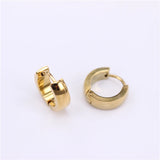 Stainless Steel Buckle Earrings 12mm-20mm Sizes 12 Pairs/Piece