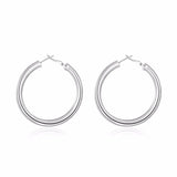 Diameter Smooth Round Creole 5mm Hollow Circles Hoop earring