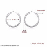Diameter Smooth Round Creole 5mm Hollow Circles Hoop earring