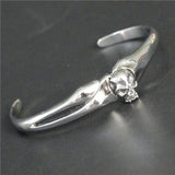 6.5cm Skull Bangle Bracelet Stainless Steel Punk Band Party