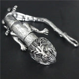Diameter King Lion Bracelet Stainless Steel Heavy Biker