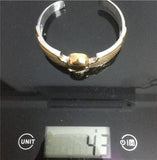 Golden Biker Skull Bracelet Stainless Steel Man Boy Angel Wing