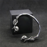 Ghost Skull Bangle Bracelet 316L Stainless Steel Polishing Top Biker