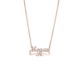 Zircon Pendant Women Necklace Heart Butterfly Chain Choke