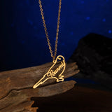 Diamond Custom Name Necklace Bird Shape Choker Chain Pendant