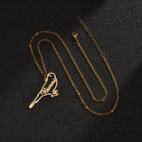 Diamond Custom Name Necklace Bird Shape Choker Chain Pendant