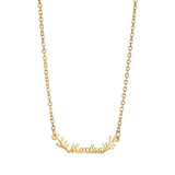 Personalized Antlers Necklace Custom Name Letter Charm Pendant Choker Jewelry
