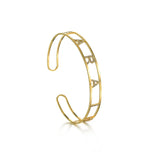 Personalized Zircon Letters Stainless Steel Bracelets Name Bangle Jewelry
