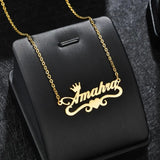 Personalized Diamond Heart Name Necklace for Women