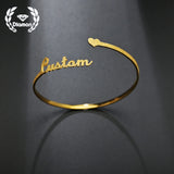 Personalized Frosted Name Bracelet for Women