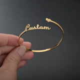 Personalized Frosted Name Bracelet for Women