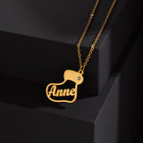 Personalized Christmas Socks Necklace for Women Custom Names Chain Pendant