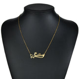 Diamon Custom Stainless Steel Necklace Choker Pendant Nameplate