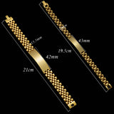 Personalized Engrave Name Date Men Bracelet Stainless Steel Bangle