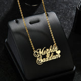 Personalized Stainless Steel Necklace 1-3 Names Heart Pendent Letters Jewelry