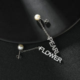 Custom Stainless Steel Initial Earrings for Women