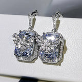 Diamond 925 Silver Earring Women Punk Wedding Fine Jewelry