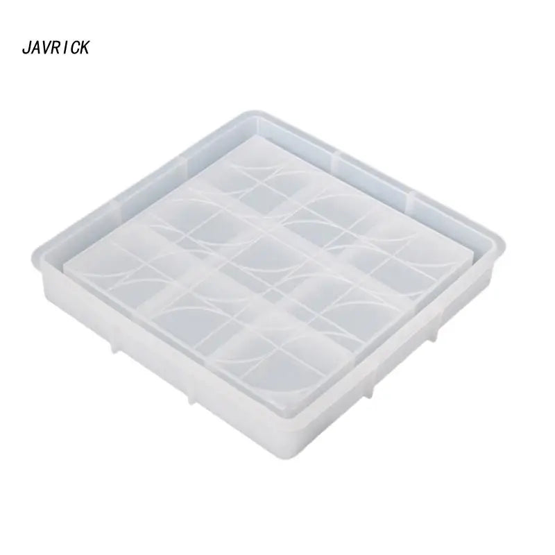 Diamond Bottom Mold Resin Tray Mold Coaster Epoxy Mold