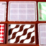 Diamond Bottom Mold Resin Tray Mold Coaster Epoxy Mold