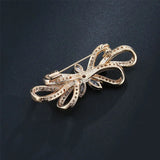 Diamond Bowknot S925 Silver Jewelry Brooches for Women