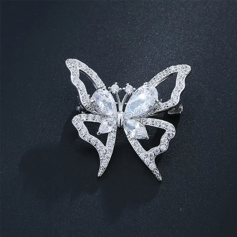 Bohemia Flower Brooch for Women S925 Silver